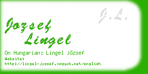jozsef lingel business card